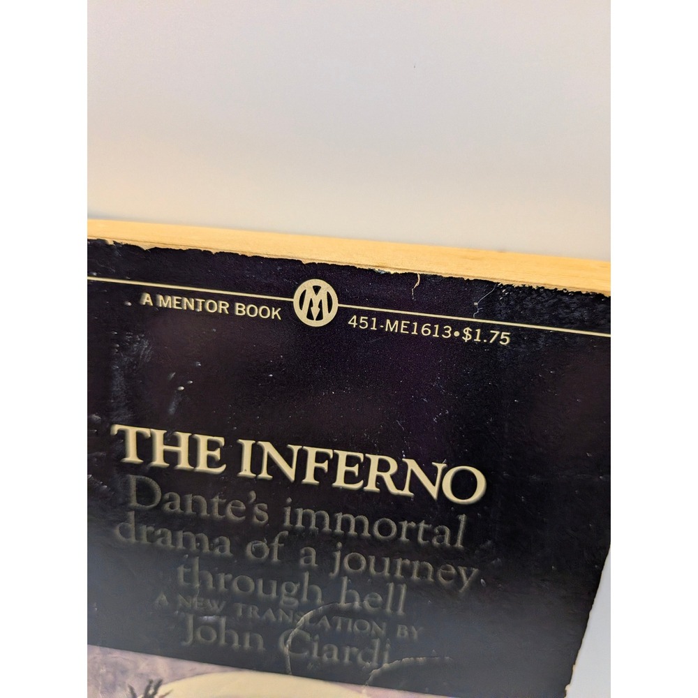 The Inferno Dante Alighieri Translation Mentor Vintage Paperback 1954 No ISBN - Picture 2 of 16